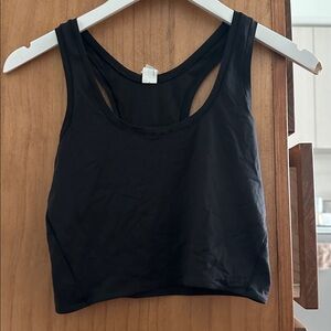 Lululemon Black Crop Tank Size M